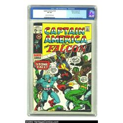 Captain America #134 Stan Lee File Copy (Marvel, 1971) CGC VF 8.0 Cream to off-white pages. Cap and.