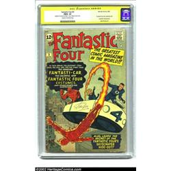 Fantastic Four #3 Stan Lee File Copy (Marvel, 1962) CGC FR/GD 1.5 Cream to off-white pages. Signatur