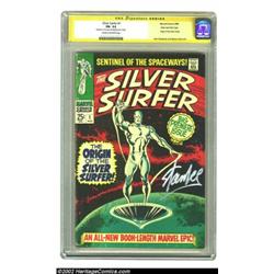 The Silver Surfer #1 Stan Lee File Copy (Marvel, 1968) CGC FN- 5.5 Cream to off-white pages. Signatu
