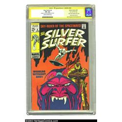 The Silver Surfer #6 Stan Lee File Copy (Marvel, 1969) CGC VF+ 8.5 Cream to off-white pages. Signatu