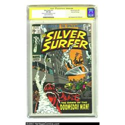 The Silver Surfer #13 Stan Lee File Copy (Marvel, 1970) CGC VF 8.0 Cream to off-white pages. Signatu