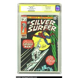 The Silver Surfer #14 Stan Lee File Copy (Marvel, 1970) CGC VF- 7.5 Cream to off-white pages. Signat