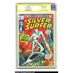 The Silver Surfer #17 Stan Lee File Copy (Marvel, 1970) CGC VF- 7.5 Cream to off-white pages. Signat