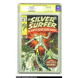 The Silver Surfer #18 Stan Lee File Copy (Marvel, 1970) CGC VG+ 4.5 Off-white pages. Signature serie