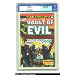 Vault of Evil #18 Stan Lee File Copy (Marvel, 1975) CGC VF 8.0 Cream to off-white pages. Is he innoc