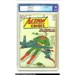 Action Comics #224 Mohawk Valley pedigree (DC, 1957) CGC FN/VF 7.0 Cream to off-white. This great Su