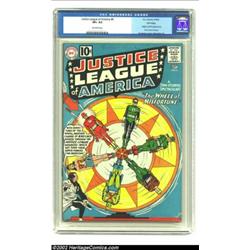Justice League of America #6 Winnipeg pedigree (DC, 1961) CGC VF+ 8.5 Off-white pages. The JLA goes.