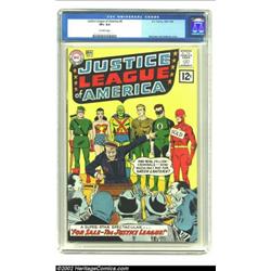 Justice League of America #8 (DC, 1962) CGC VF+ Off-white pages. "For Sale - - The Justice League!".