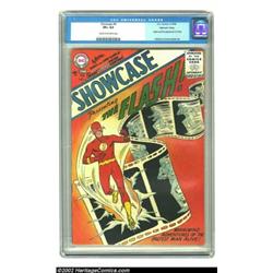 Showcase #4 Mohawk Valley (DC, 1956) CGC VF+ 8.5 Cream to off-white pages. The title started cautiou