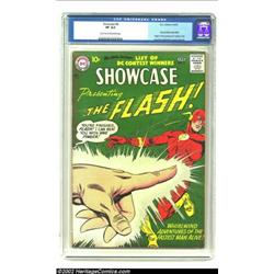 Showcase #8 (DC, 1957) CGC VF 8.0 Light tan to off-white pages. Carmine Infantino's earlier cover of