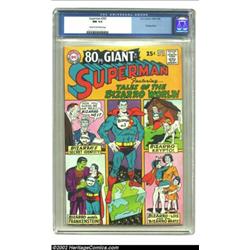 Superman #202 (DC, 1967) CGC NM 9.4 Cream to off-white pages. A special 80-page giant edition was ne