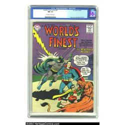 World's Finest Comics #87 (DC, 1957) CGC NM- 9.2 Off-white to white pages. Cover artist Curt Swan di