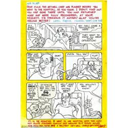 Sheldon Mayer - Original Artwork for Birthday Card (1989). This is a lot consisting of a large birth