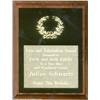 Julius Schwartz Birthday Plaque (undated). Here's an award from one legendary comics icon to another