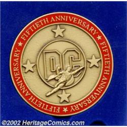 DC 50th Anniversary Bronze Medallion (DC, 1985). Here's one that all your friends don't have. How ma