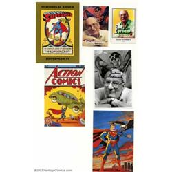 Lot of Julius Schwartz Memorabilia (undated). This is a collection of approximately 120 pieces of me