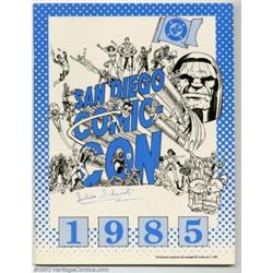 San Diego Comic-Con Program (1985). A beautiful copy of this program that includes pin-ups by Mike M