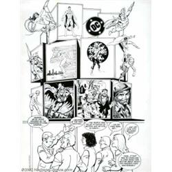 Founders of Comic Fandom Commemorative Poster (DC, 1991). Matted black and white poster print, appro
