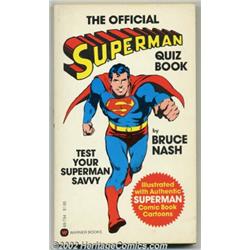 The Official Superman Quiz Book. (Warner Publishing 1978) Condition: FN/VF. Here is the 206 page pap