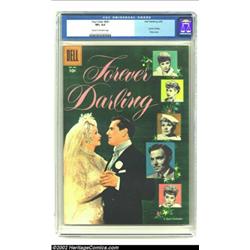 Four Color #681 "Forever Darling" movie (Dell, 1956) CGC VF+ 8.5 Cream to off-white pages. At the pe