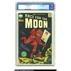 Race For the Moon #3 File Copy (Harvey, 1958) CGC VF 8.0 Cream to off-white pages. This is not suppo