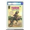 Image 1 : Turok #103 (Gold Key, 1976) CGC NM+ 9.6 White pages. Turok and friends battle against a T-Rex on thi