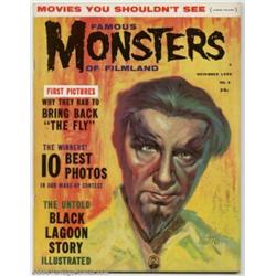 Famous Monsters of Filmland #5 (Warren, 1959) Condition: FN+. This painted cover by Albert Nuetzell.