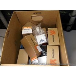 BOX: ASSORTED LIGHTS & SWITCHES