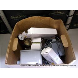 BOX: ASSORTED ELECTRONICS-SWITCHES, RELAYS (print sequence:) 66361