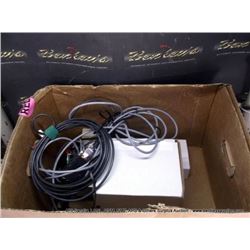 BOX: ASSORTED ELECTRONICS-POWER SUPPLIES, SWITCHES (print sequence:) 66320