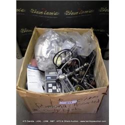 BOX: ELECTRONICS-INDICATOR, PLUGS, METERS