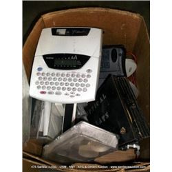 BOX: ELECTRONICS-LABELERS, SCANNER, OPTICS