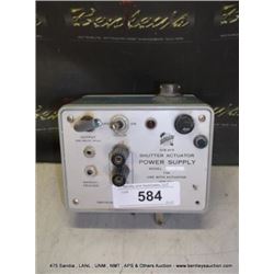 TEKTRONIX 1 SHUTTER ACTUATOR POWER SUPPLY (print sequence:) NO #