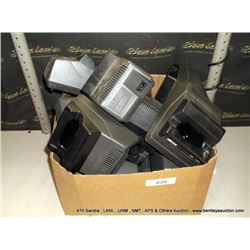 BOX: ASSORTED BATTERY CHARGERS