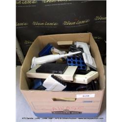 BOX: ASSORTED LAB HARDWARE/EQUIPMENT-BLOCKS, TRANSFERPETTE