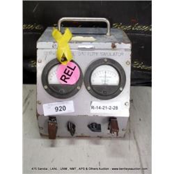 SERVO VALVE BATTERY SIMULATOR (print sequence:) NO #