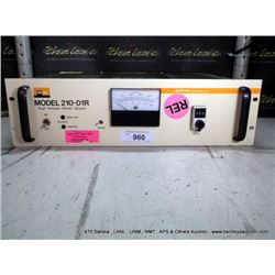 BA 210-01R HIGH VOLTAGE POWER SUPPLY