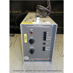 VII SIGNAL SOURCE 44 R-G-B COLOR TV TEST PATTERN GENERATOR