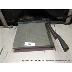 PAPER CUTTER (print sequence:) NO#