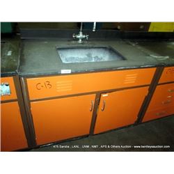 GRANITE TOP WORK BENCH W/ SINK