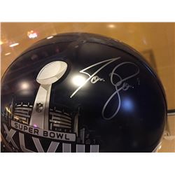 Jon Ryan autographed replica Super Bowl XLVIII champions helmet with case and certificate of authent