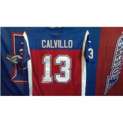Autographed Anthony Cavillo Montreal Alouette's Jersey.