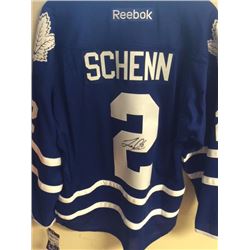 Autographed Luke Schenn Toronto Maple Leafs Jersey. Donated By: Dan Demchenko, Franchisee, Saskatoon