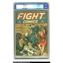 Fight Comics #20 Rockford pedigree (Fiction House, 1942) CGC VF+ 8.5 Cream to off-white pages. A gre