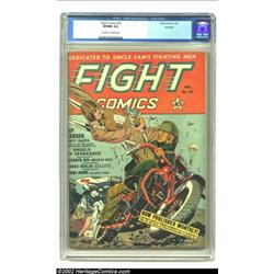 Fight Comics #23 Rockford pedigree (Fiction House, 1943) CGC VF/NM 9.0 Off-white to white pages. CGC