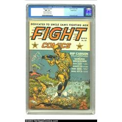 Fight Comics #25 Double Cover / Rockford pedigree (Fiction House, 1943) CGC NM- 9.2 Cream to off-whi