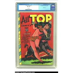 All Top Comics #11 (Fox Features Syndicate, 1948) CGC VF- 7.5 Pink pages. The Grand Comics Database.