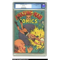 Amazing-Man Comics #12 Rockford pedigree (Centaur, 1940) CGC VF- 7.5 Cream to off-white pages. Centa