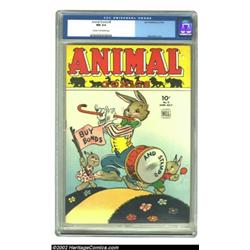Animal Comics #9 (Dell, 1944) CGC NM 9.4 Cream to off-white pages. No one could bring animals to lif
