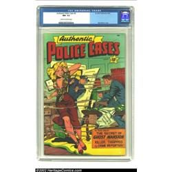 Authentic Police Cases #8 (St. John, 1950) CGC NM- 9.2 Cream to off-white pages. Considering this is